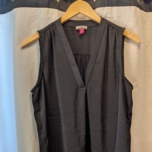 Vince Camuto Women's Black Sleeveless Tank V-Neck Blouse Top - Size XSmall
